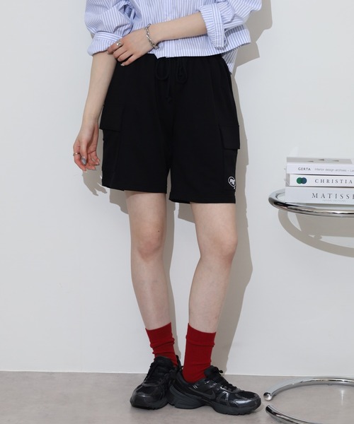FUNALIVE（ファンアライブ）の「ミニ裏毛 ロゴ カーゴ ハーフパンツ（スウェットパンツ・メンズ・ブラック/グレー/ネイビー/オリーブ・LL/L/M）」の20枚目の写真