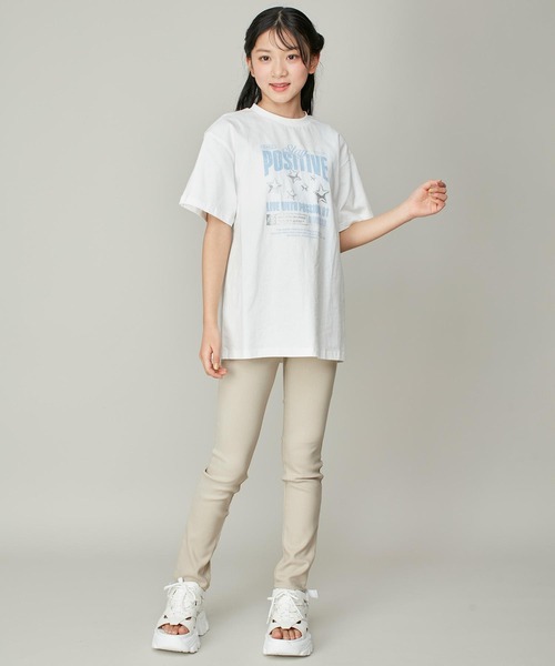 SISTER JENNI(SISTER JENNI)の「【コットン100%】ロックプリントビッグT(Tシャツ/カットソー・キッズ・オフホワイト/サックスブルー/チャコールグレー・130cm/150cm/160cm/140cm)」の8枚目の写真