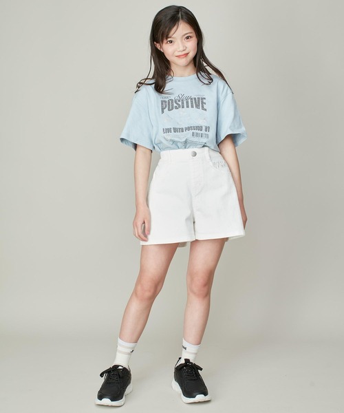 SISTER JENNI(SISTER JENNI)の「【コットン100%】ロックプリントビッグT(Tシャツ/カットソー・キッズ・オフホワイト/サックスブルー/チャコールグレー・130cm/150cm/160cm/140cm)」の22枚目の写真
