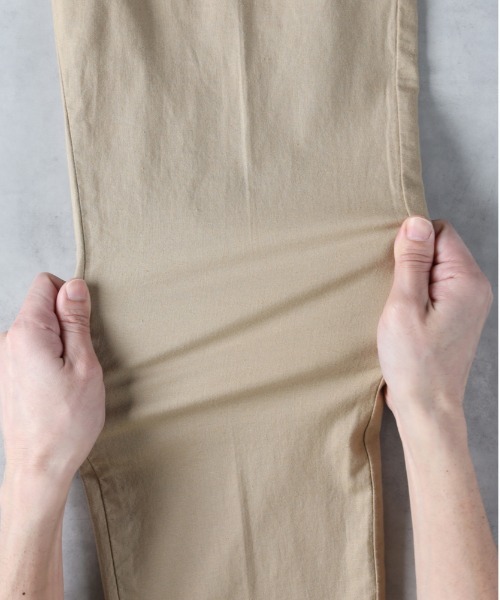 EDWIN(エドウィン)の「【EDWIN】ワンタックトラウザー(チノパンツ・メンズ・ベージュ・M/L/XL/S)」の7枚目の写真