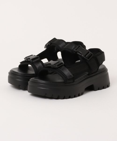 VINCULUM(ウィンクルム)の「【VINCULUM】厚底スポーツサンダル(752106)(サンダル・レディース・ベージュ/ブラック・37/38/36)」の5枚目の写真