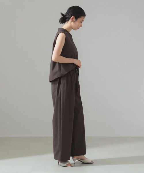 Demi-luxe beams リボン付きパンツ Demi-Luxe BEAMS（デミルクス ビームス）ウエストリボン ドライ