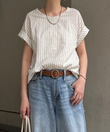 LBC | コットンPU袖ロールアップブラウス(シャツ/ブラウス)