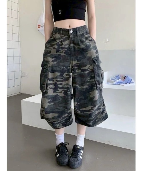 迷彩カーゴパンツ ハーフパンツ セール】迷彩柄ハーフカーゴパンツ（カーゴパンツ）｜Bamm（バム