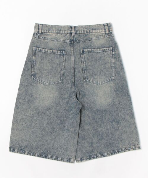 JACKROSE（ジャックローズ）の「JE-12OZデニム加工ハーフパンツ（デニムパンツ・メンズ・インディゴブルー/ブラック系・L/M）」の3枚目の写真