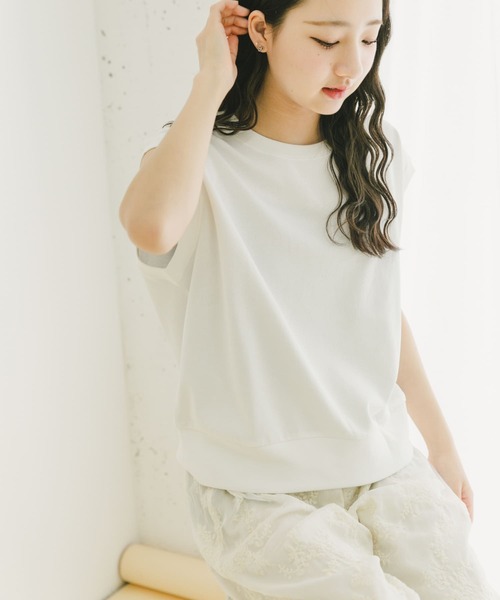 ITEMS URBANRESEARCH（アイテムズ アーバンリサーチ）の「裏毛ノースリーブベスト（ベスト・レディース・グリーン/オフホワイト/グレー・FREE）」の13枚目の写真