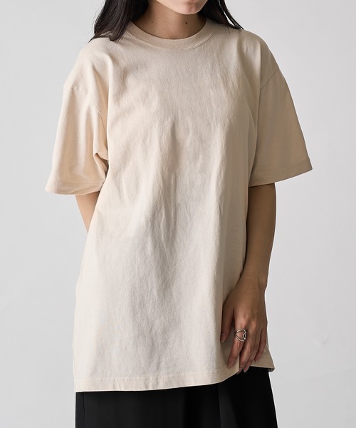 CROSS & STITCH(クロスステッチ)の「【Cross&Stitch】ピグメントダイ ヴィンテージライクTシャツ 半袖 無地 PGT-144(Tシャツ/カットソー・メンズ・ネイビー/ブラック/ナチュラル・M/L/XL)」の18枚目の写真