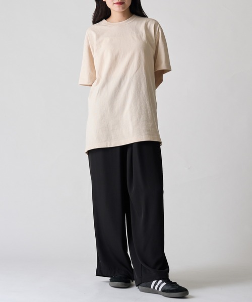 CROSS & STITCH(クロスステッチ)の「【Cross&Stitch】ピグメントダイ ヴィンテージライクTシャツ 半袖 無地 PGT-144(Tシャツ/カットソー・メンズ・ネイビー/ブラック/ナチュラル・M/L/XL)」の14枚目の写真