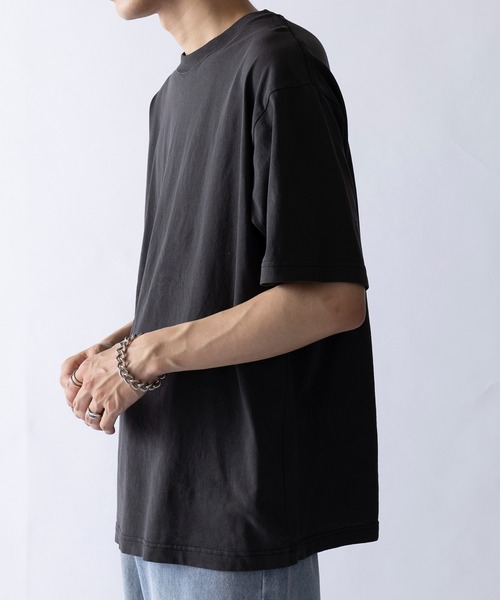 CROSS & STITCH(クロスステッチ)の「【Cross&Stitch】ピグメントダイ ヴィンテージライクTシャツ 半袖 無地 PGT-144(Tシャツ/カットソー・メンズ・ネイビー/ブラック/ナチュラル・M/L/XL)」の11枚目の写真