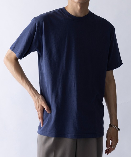 CROSS & STITCH(クロスステッチ)の「【Cross&Stitch】ピグメントダイ ヴィンテージライクTシャツ 半袖 無地 PGT-144(Tシャツ/カットソー・メンズ・ネイビー/ブラック/ナチュラル・M/L/XL)」の21枚目の写真