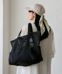 VitaFelice（ヴィータフェリーチェ）の「8ポケットメッシュシースルートートバッグ（トートバッグ）」