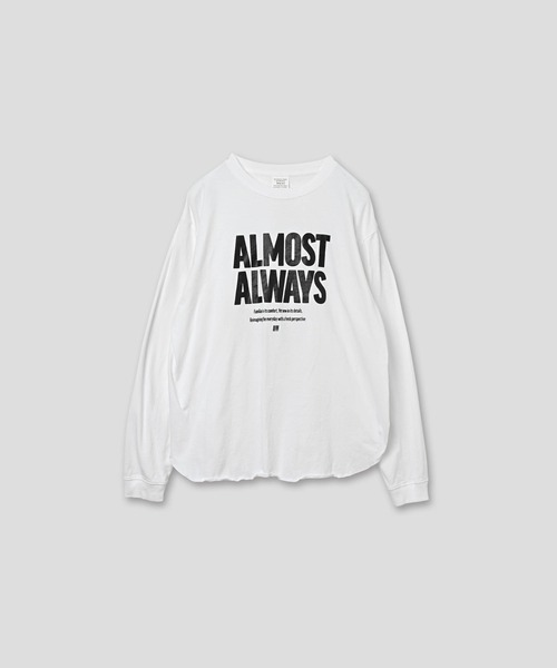 tシャツ 「KHA:KI / カーキ」ALMOST ALWAYS レディース KHA:KI / カーキ」ALMOST ALWAYS（Tシャツ/カットソー）｜kha:ki