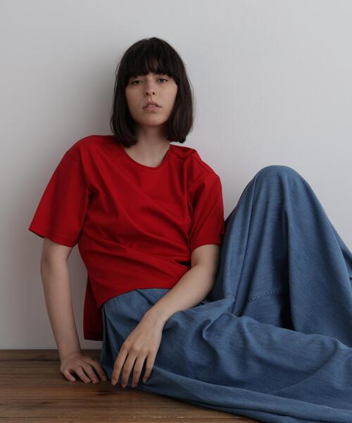 LE PHIL(ルフィル)の「パーフェクトTコンパクトポンチ(Tシャツ/カットソー・レディース・ホワイト/ブラック/グリーン/レッド・F)」の1枚目の写真