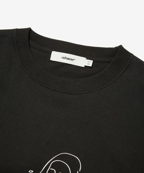rehacer（レアセル）の「rehacer : Flower Maid Relax Fit T-shirt / フラワー メイド リラックス フィットTシャツ（Tシャツ/カットソー・メンズ・ホワイト/ブラック・SMALL/MEDIUM/LARGE/X-LARGE）」の5枚目の写真