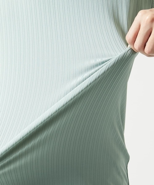 MK MICHEL KLEIN HOMME （エムケーミッシェルクランオム）の「【洗える】ハリヌキテレコＶネック半袖（Tシャツ/カットソー・メンズ・ミント/ブラック/ブルー・48/46/51）」の21枚目の写真