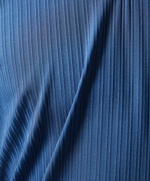 MK MICHEL KLEIN HOMME （エムケーミッシェルクランオム）の「【洗える】ハリヌキテレコＶネック半袖（Tシャツ/カットソー・メンズ・ミント/ブラック/ブルー・48/46/51）」の18枚目の写真