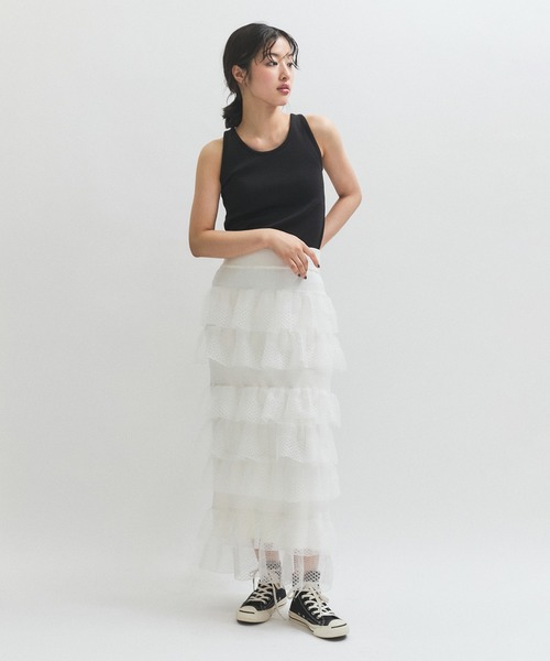 シアーフリルスカート（スカート）｜ADAM ET ROPE