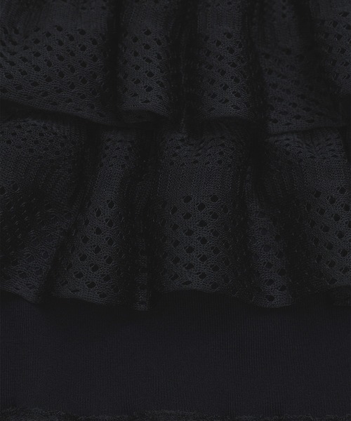 ADAM ET ROPE'(アダムエロペ)の「シアーフリルスカート(スカート・レディース・ブラック/ホワイト/ダークブラウン・FREE)」の22枚目の写真