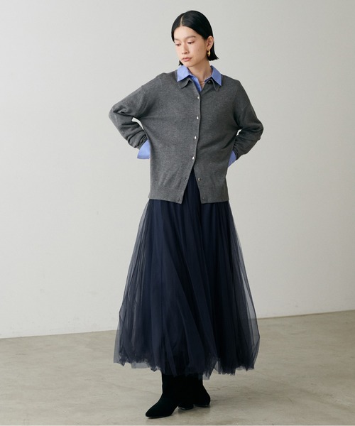 LARUTA（ラルータ）の「【LARUTA】ボリュームチュールスカート（スカート・レディース・ネイビー/ブラック/オフホワイト/グレー/ブラウン/その他1/ピンクベージュ・FREE）」の5枚目の写真