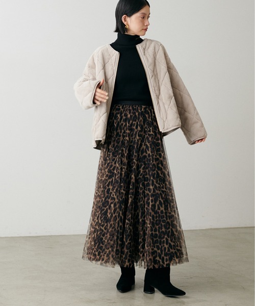 ラルータ LARUTA レオパード柄 ボリュームチュールスカート LARUTA】ボリュームチュールスカート（スカート）｜LARUTA（ラルータ