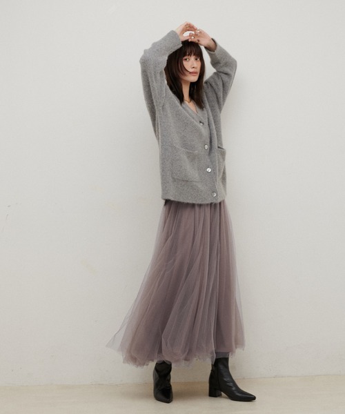 LARUTA（ラルータ）の「【LARUTA】ボリュームチュールスカート（スカート・レディース・ネイビー/ブラック/オフホワイト/グレー/ブラウン/その他1/ピンクベージュ・FREE）」の13枚目の写真