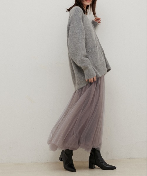 LARUTA（ラルータ）の「【LARUTA】ボリュームチュールスカート（スカート・レディース・ネイビー/ブラック/オフホワイト/グレー/ブラウン/その他1/ピンクベージュ・FREE）」の11枚目の写真