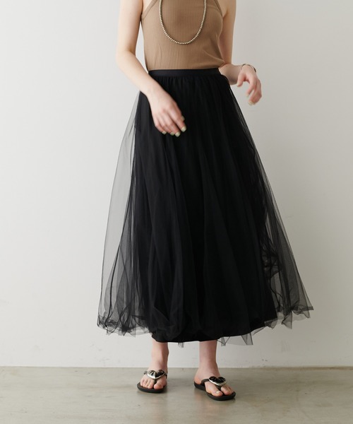 ラルータ LARUTA レオパード柄 ボリュームチュールスカート LARUTA】ボリュームチュールスカート（スカート）｜LARUTA（ラルータ