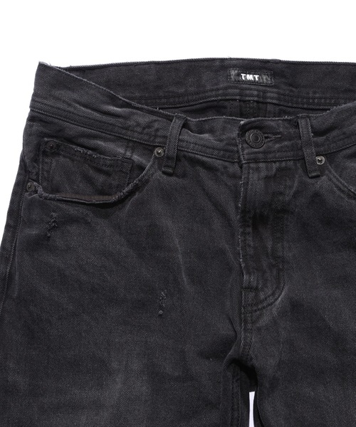 TMT（ティーエムティー）の「12oz SOFT BLACK DENIM 5P STRAIGHT（デニムパンツ・メンズ・グレー/ブラック/ライトグレー・MEDIUM/LARGE/X-LARGE）」の8枚目の写真