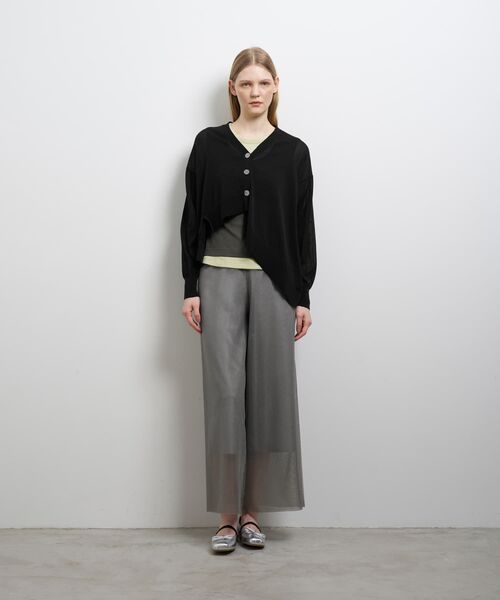LANVIN en Bleu(ランバンオンブルー)の「アシンメヘムカーディガン(ニット/セーター・レディース・ブラック/レッド/ライトカーキ・38)」の19枚目の写真