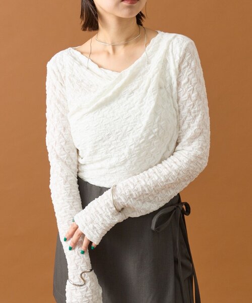 mystic 未使用　オフショルロングTシャツ　2点セット セール】オフショルロングTシャツ（Tシャツ/カットソー