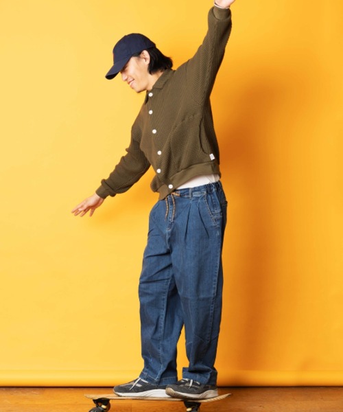 よつぎんちゃく 10oz ストレッチデニム／カツラギツータックパンツ | ジム