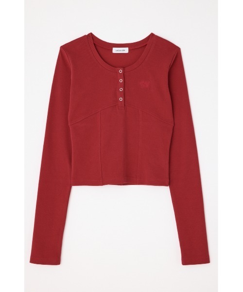 LAGUA GEM（ラグアジェム）の「LAGUA LOGO WASH トップス（Tシャツ/カットソー・レディース・レッド/ブラウン/ライトブラック・FREE）」の13枚目の写真