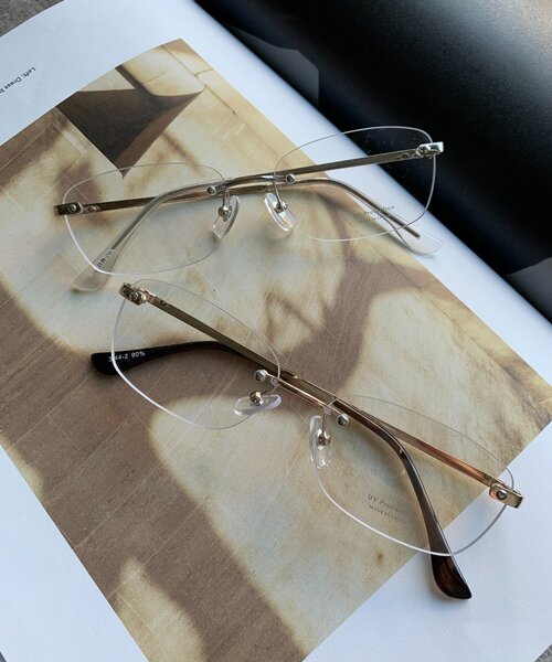 DouDou（ドゥドゥ）の「フレームレスサングラス＋ケースセット（サングラス・レディース・ゴールド/シルバー・FREE）」の14枚目の写真