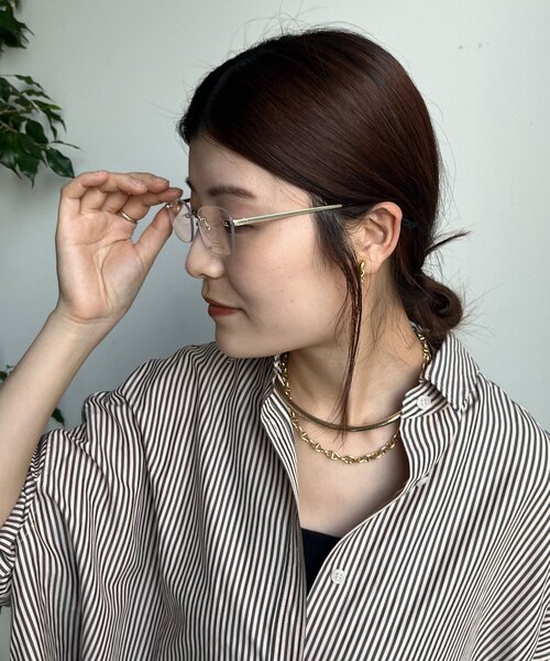 DouDou（ドゥドゥ）の「フレームレスサングラス＋ケースセット（サングラス・レディース・ゴールド/シルバー・FREE）」の18枚目の写真