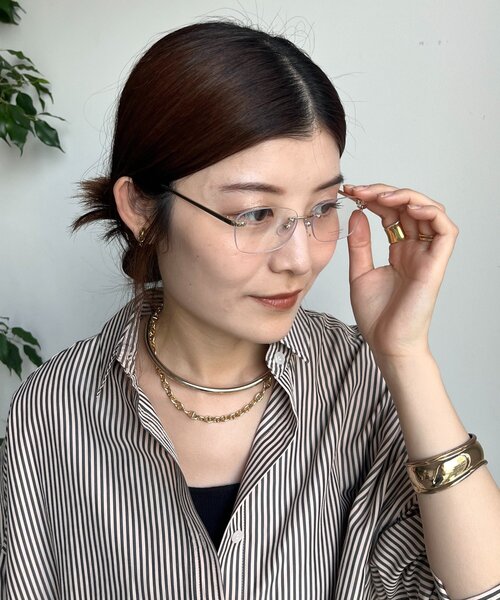 DouDou（ドゥドゥ）の「フレームレスサングラス＋ケースセット（サングラス・レディース・ゴールド/シルバー・FREE）」の19枚目の写真
