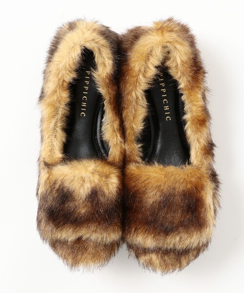 PIPPICHIC / エコファー フラットシューズ（その他シューズ