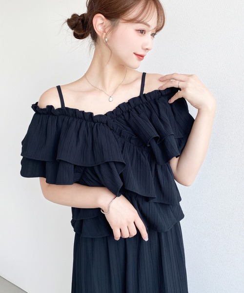 セール】〈マルチWAY〉ショルダースリットクロスフリルセパレート