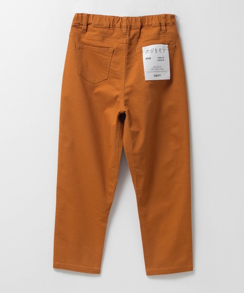 NAVY（ネイビー）の「NAVY のびるモン ツイルストレッチベグトップパンツ（デニムパンツ・キッズ・グリーン/ベージュ/オレンジ・160/150/140/130/120）」の3枚目の写真