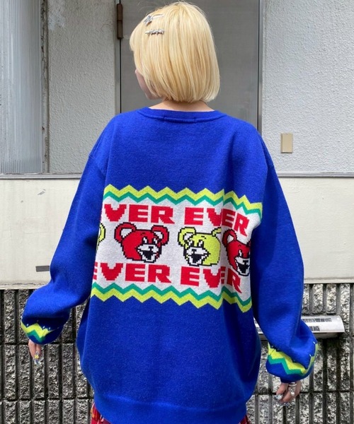 Candy Stripper（キャンディストリッパー）の「NEVER EVER NORDIC ニット（ニット/セーター・レディース・ブルー/エメラルド/レッド・FREE）」の18枚目の写真