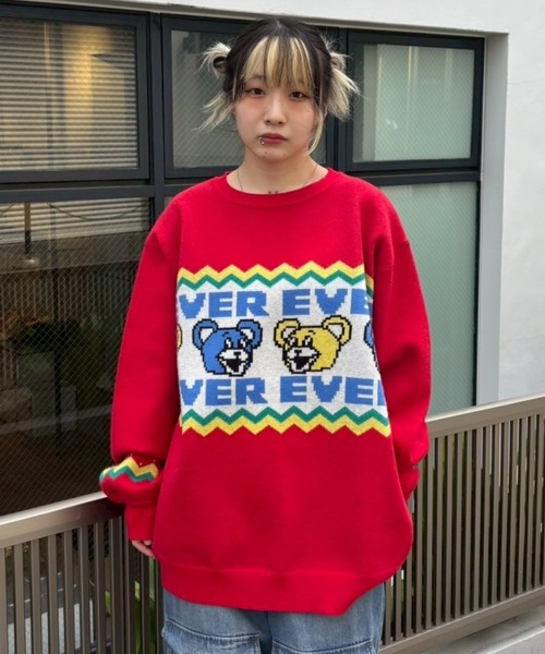 Candy Stripper（キャンディストリッパー）の「NEVER EVER NORDIC ニット（ニット/セーター・レディース・ブルー/エメラルド/レッド・FREE）」の20枚目の写真