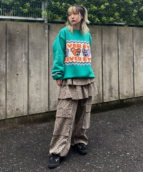 Candy Stripper（キャンディストリッパー）の「NEVER EVER NORDIC ニット（ニット/セーター・レディース・ブルー/エメラルド/レッド・FREE）」の15枚目の写真