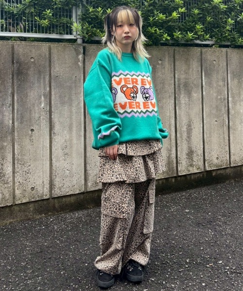 Candy Stripper（キャンディストリッパー）の「NEVER EVER NORDIC ニット（ニット/セーター・レディース・ブルー/エメラルド/レッド・FREE）」の16枚目の写真