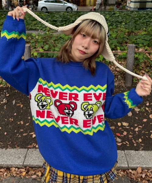 NEVER EVER NORDIC ニット（ニット/セーター）｜Candy Stripper