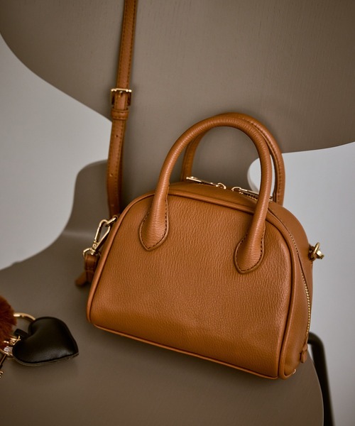 セール】旅するボストンバッグ ソフトシンセティックレザーミニ