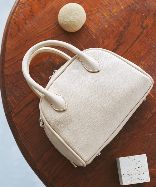 ROPE' PICNIC（ロペピクニック）の「旅するボストンバッグ ソフトシンセティックレザーミニボストンバッグ（ショルダーバッグ・レディース・ブラック/イエロー系その他3/ベージュ系その他・FREE）」の8枚目の写真