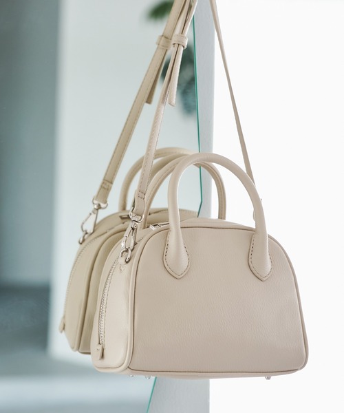 ROPE' PICNIC（ロペピクニック）の「旅するボストンバッグ ソフトシンセティックレザーミニボストンバッグ（ショルダーバッグ・レディース・ブラック/イエロー系その他3/ベージュ系その他・FREE）」の9枚目の写真