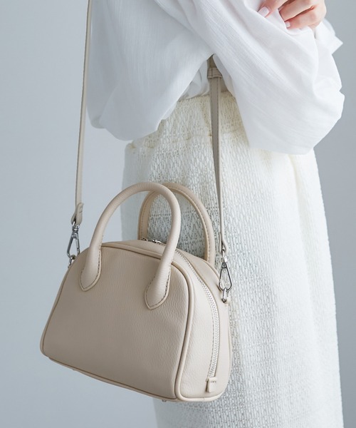ROPE' PICNIC（ロペピクニック）の「旅するボストンバッグ ソフトシンセティックレザーミニボストンバッグ（ショルダーバッグ・レディース・ブラック/イエロー系その他3/ベージュ系その他・FREE）」の10枚目の写真