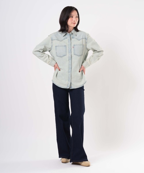 Levi's リーバイス 318シェーピング ワイドレッグ ホワイトデニム 楽天市場】Levi's リーバイス ワイドデニム 318 SHAPING WIDE