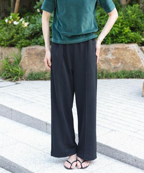 FORK&SPOON(フォークアンドスプーン)の「FORK&SPOON ドライタッチカットパンツ(その他パンツ・レディース・ブラック/ホワイト系その他・1/2)」の1枚目の写真