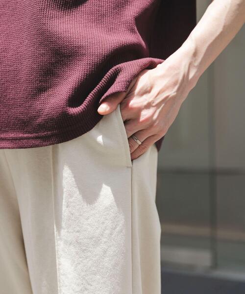 FORK&SPOON(フォークアンドスプーン)の「FORK&SPOON ドライタッチカットパンツ(その他パンツ・レディース・ブラック/ホワイト系その他・1/2)」の22枚目の写真